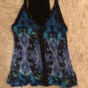 Urban Outfitters Sparkle and Fade Watercolor Tank